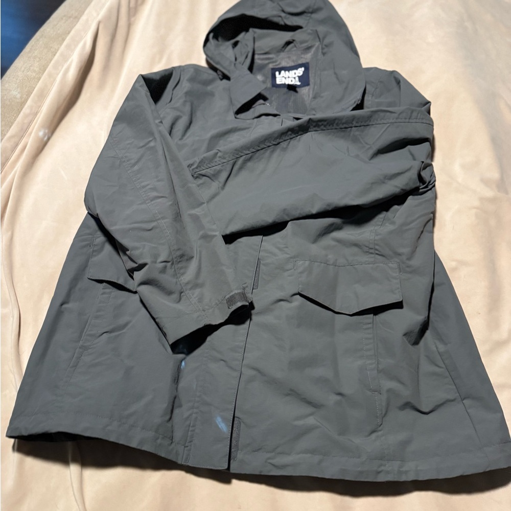 Lands' End Dark Gray Lightweight Parka - Picture 2 of 5